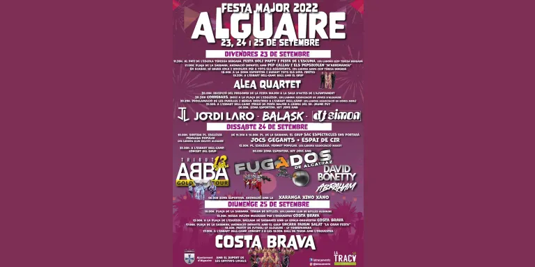 Aquest cap de setmana torna la Festa Major d'Alguaire