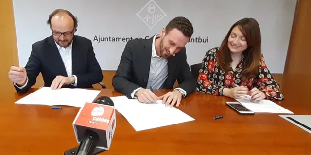 L'Ajuntament signa un nou conveni amb el Club Hoquei Caldes per la promoció de l'esport local