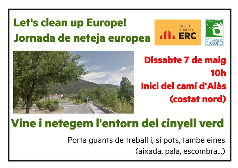 ERC organitza una nova jornada de treball comunitari al cinyell verd de la Seu
