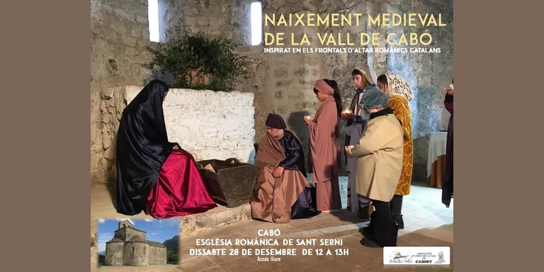 L'església romànica de Sant Serni de Cabó, escenari d'un naixement medieval