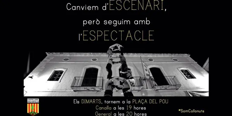 Els Castellers d’Altafulla avancen una hora els assajos dels dimarts amb la vista posada al Pilar Caminant per les Escales