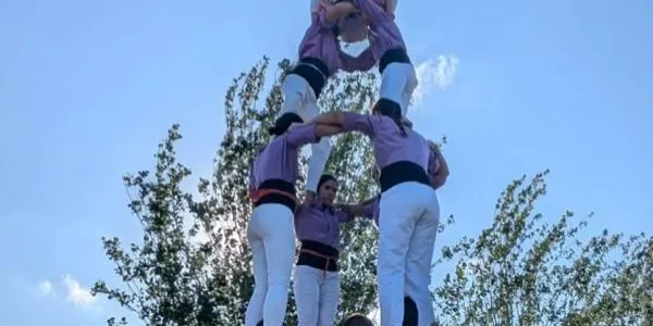 Els Castellers d’Altafulla marxen satisfets de la Diada Castellera de la Festa Major de la Móra