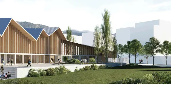 L'edifici d'INEFC-Pirineus tindrà una coberta que evoca la serra del Cadí