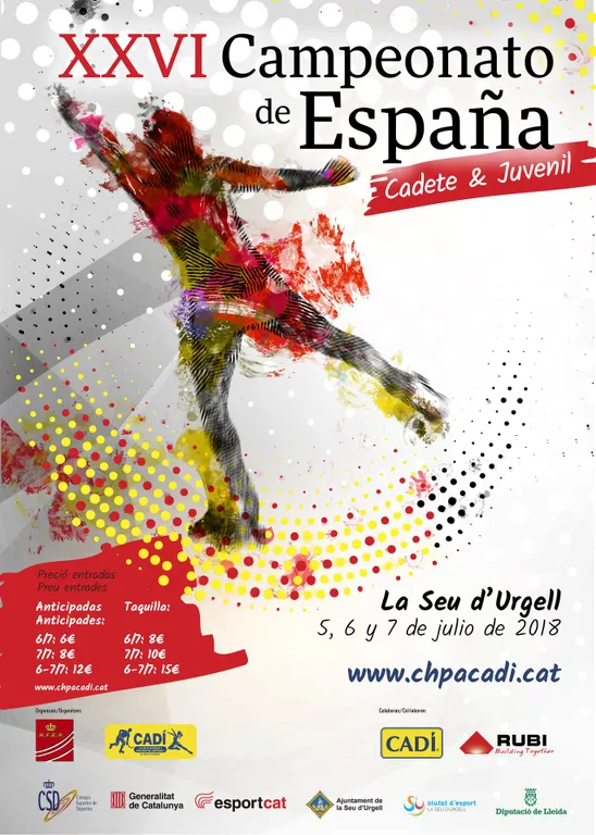 La Seu d’Urgell acull el Campionat d’Espanya de Patinatge Artístic cadet i juvenil amb la participació de 115 patinadors