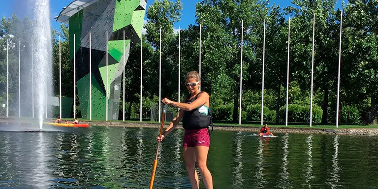 El SUP, nova activitat d'aquesta temporada al Ràfting Parc de la Seu d'Urgell