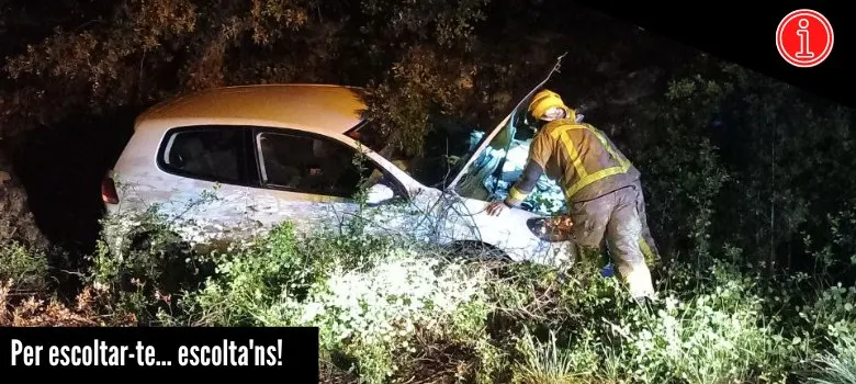 Accident de trànsit a Castellterçol sense ferits