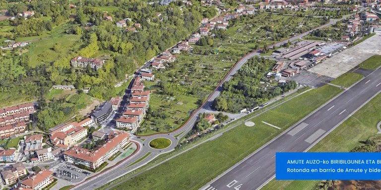 LA DIPUTACIÓN DE GIPUZKOA ACTIVA LA TRANSFORMACIÓN DE LOS ACCESOS A HONDARRIBIA CON LA NUEVA ROTONDA DE AMUTE
