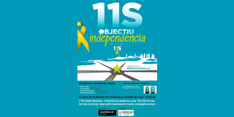 Obertes les inscripcions pels autocars de la manifestació de la Diada