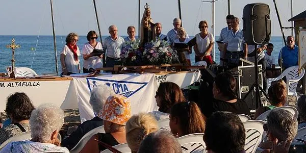 Altafulla celebra el dia de la Mare de Déu del Carme amb la tradicional missa i la processó a Baix a Mar