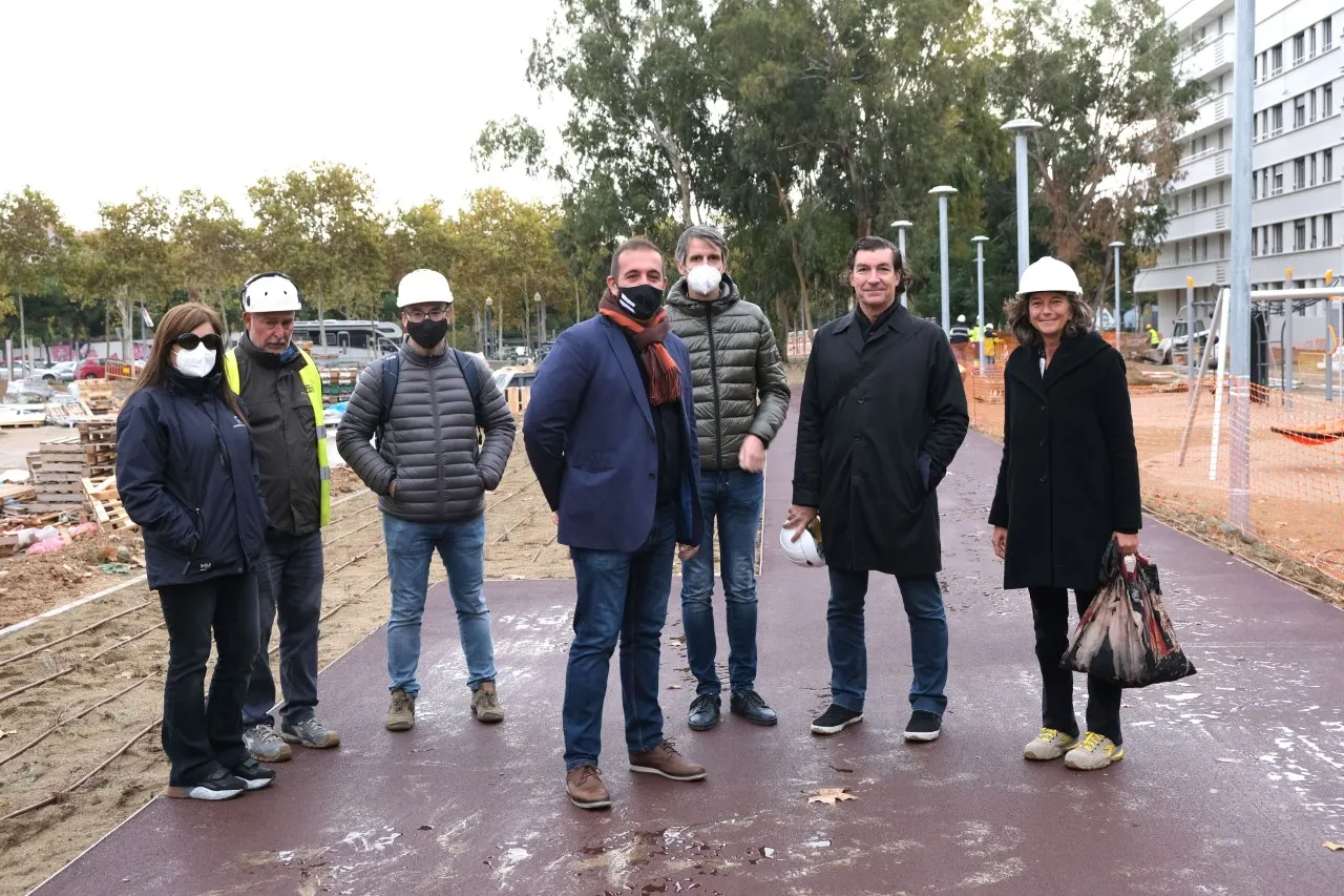 Les obres del nou passeig de vianants de darrera l’Ateneu Juvenil es troben en la recta final