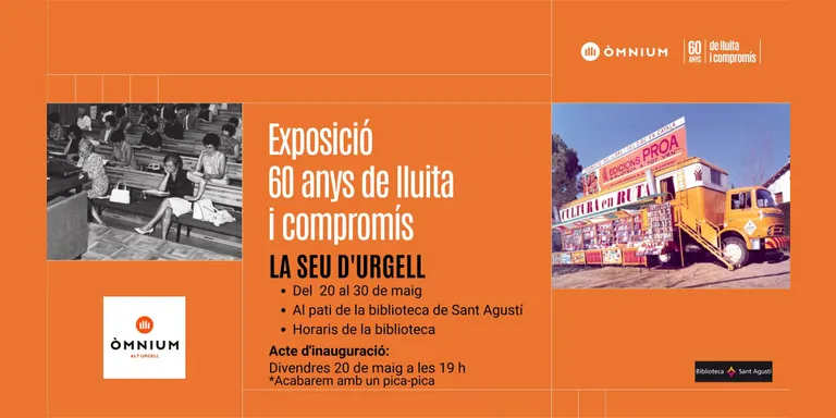 Òmnium commemora a la Seu d'Urgell el seu seixantè aniversari amb una exposició