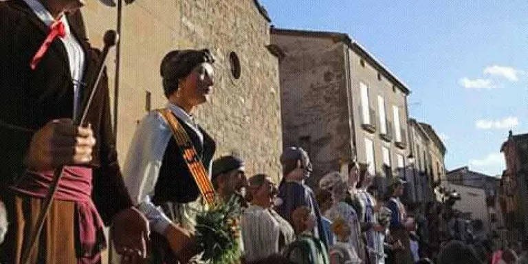 Els gegants d'Ossó de Sió, a la XI Trobada Gegantera de Ponts
