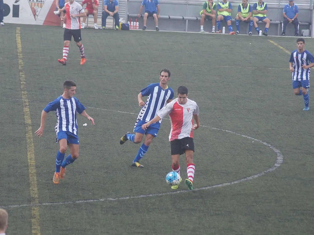 El migcampits Ptuxi en una imatge del partit davant del San Cristóbal