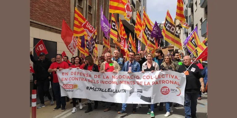 UGT i CCOO denunciaran a la Unió Patronal Metal·lúrgica per incompliment "reiterat" del conveni col·lectiu