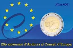 En circulació les presentacions de monedes d’euro d’Andorra de col·lecció