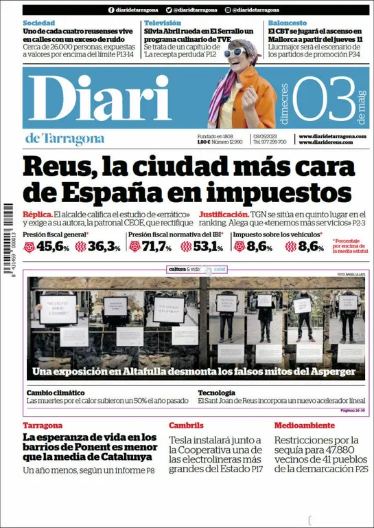 Consulta les portades dels diaris d'aquest 3 de maig