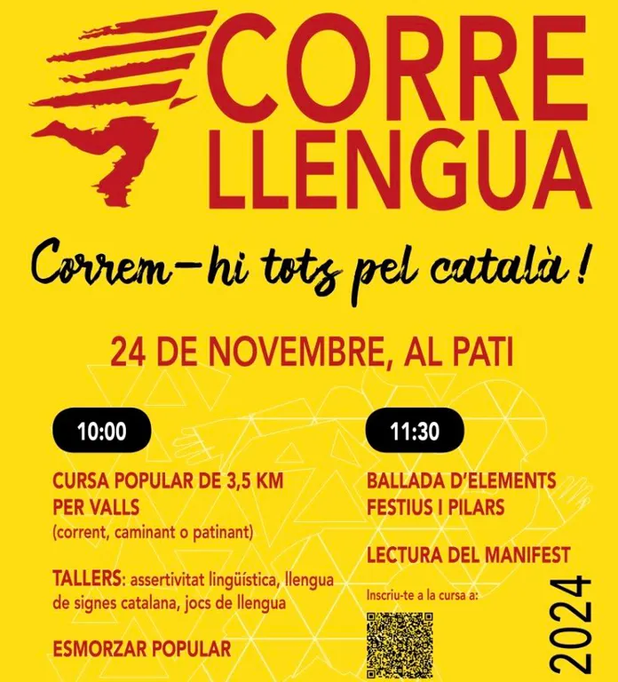 Valls recupera el Correllengua amb el lema “Correm-hi tots pel català!”