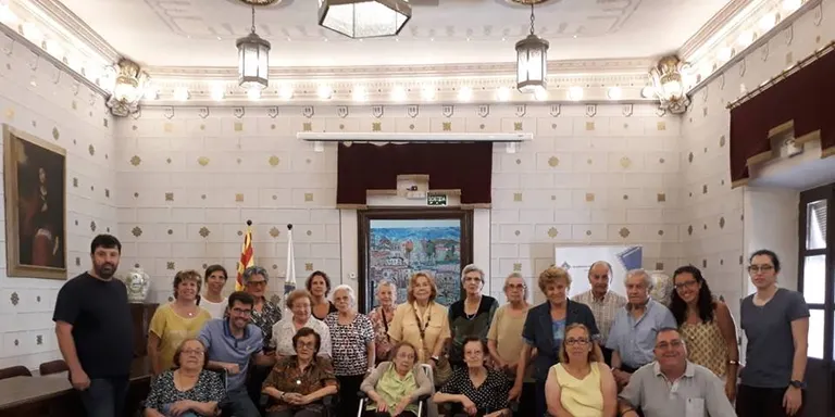 Visita dels padrins de la Fundació Sant Hospital a l'Ajuntament de la Seu