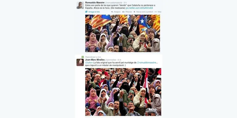 Un tuitaire andorrà deixa en evidència el diari 'ABC' per una manipulació de fotos