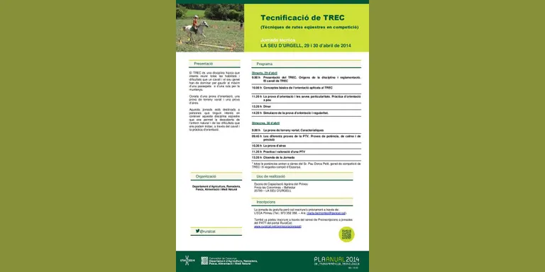 L'Escola de Capacitació Agrària de Bellestar acull una jornada sobre tècniques de rutes eqüestres