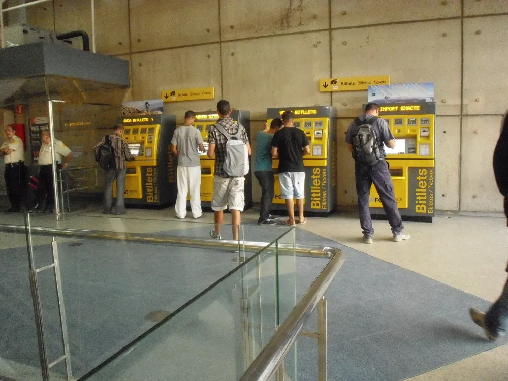 Estació dels Ferrocarrils de la Generalitat de Rubí. Foto: Arxiu