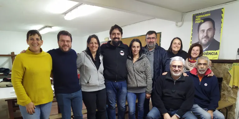 ERC-Junts x Pineda fan una jornada de treball a Castanyet amb la visita de Pere Aragonès