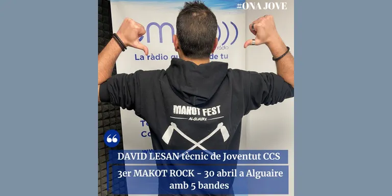 #ONAJOVE amb David Lesan - Concurs de Bandes Makot Rock Alguaire - III Edició