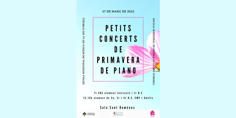 L'alumnat de piano del Conservatori dels Pirineus es troba a la Seu d'Urgell i ofereix dos concerts