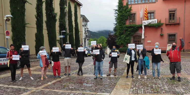 Concentració a la Seu d'Urgell en suport a Marcel Vivet