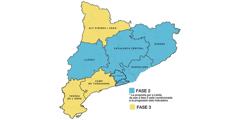 Salut planteja que l'Alt Pirineu i Aran avanci a la fase 3 de la desescalada dilluns que ve