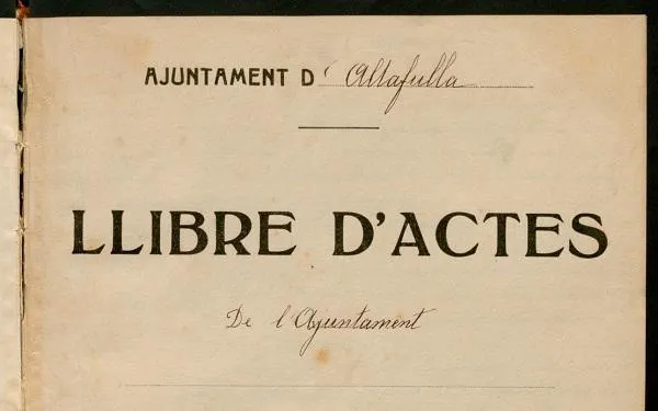 L’Arxiu Municipal d’Altafulla digitalitza documents de la dècada dels anys 30 en el marc de la commemoració de la Segona República