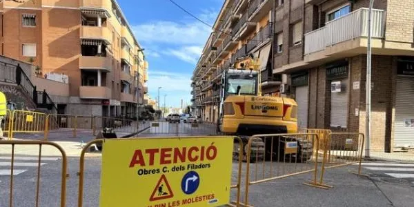 Les obres del carrer Filadors de Torredembarra contribuiran a fer créixer una xarxa de pluvials del municipi, de recent creació