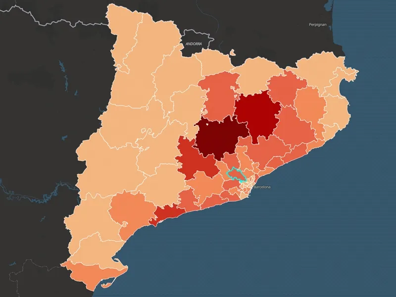 Els Mossos publiquen un mapa de la delinqüència a Catalunya