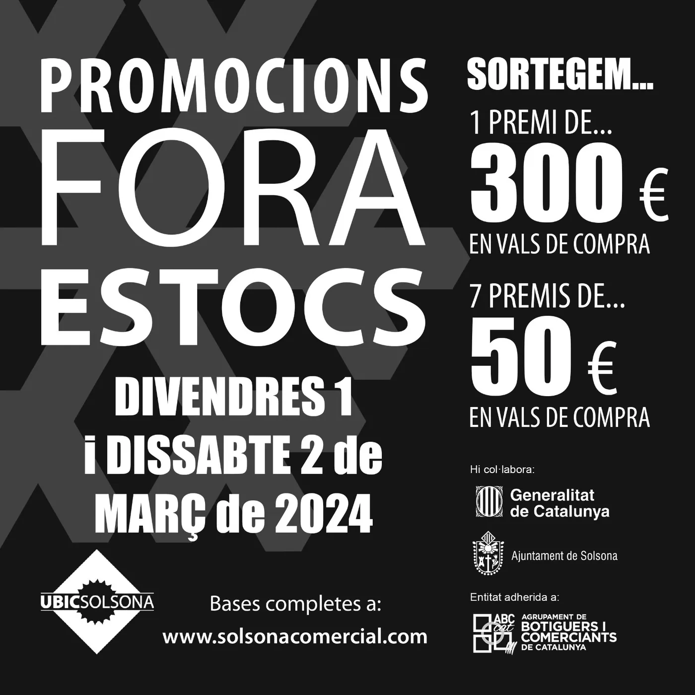 La UBIC de Solsona sorteja més de 1.000 euros en premis en el marc del Fora Estocs d'hivern