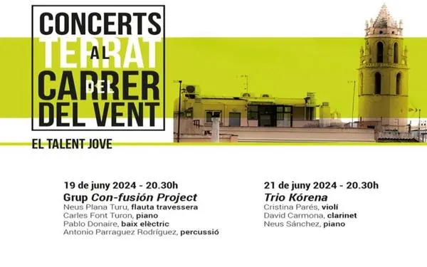 Torna el cicle de ‘Concerts al Terrat’ a l’Escola i Conservatori de Música de la Diputació a Reus