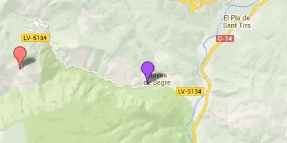 Avancen les obres de millora de la carretera entre Noves de Segre i Els Castells