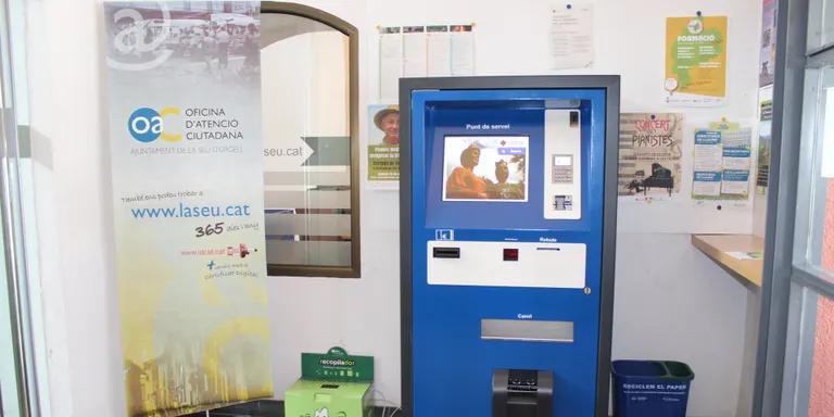 Nou caixer automàtic a la Seu per pagar tributs municipals i multes