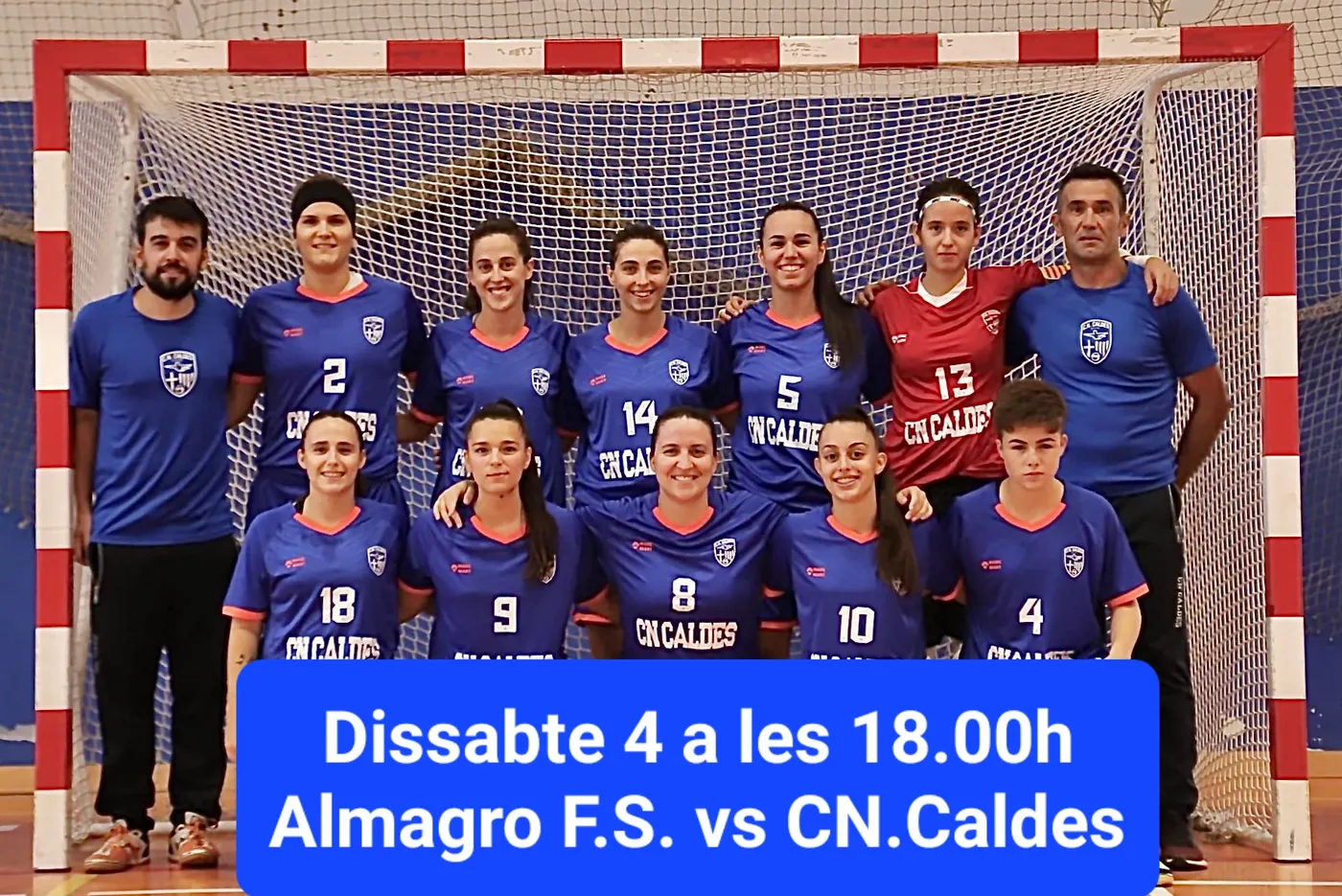 El CN Caldes de futbol sala femení debuta a la fase d'ascens a Primera Estatal amb un duel complicat a la pista de l'Almagro