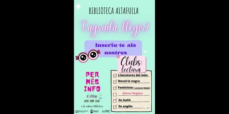 La Biblioteca d'Altafulla incorpora un club de lectura en anglès i un altre en italià