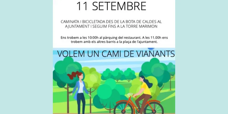 L’Associació de Veïns dels Saulons impulsa una bicicletada-caminada per demanar camins de vianants entre les urbanitzacions i el nucli urbà