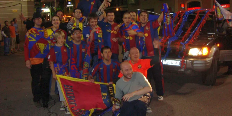 Celebració blaugrana a la Seu per la Copa