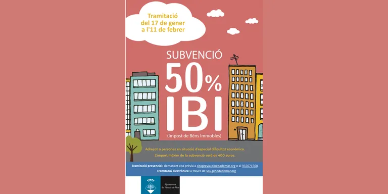 Fins l'11 de febrer es obert el termini per la subvenció de fins el 50% de l'IBI a Pineda