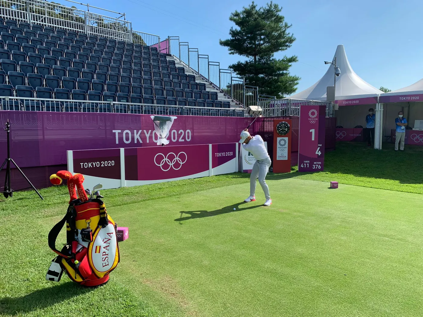 Suspesa la primera jornada de golf amb Arnaus amb 3 cops sota par