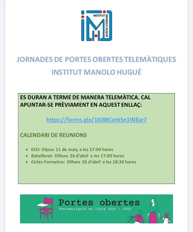 Tornen les portes obertes presencials a les escoles de Caldes