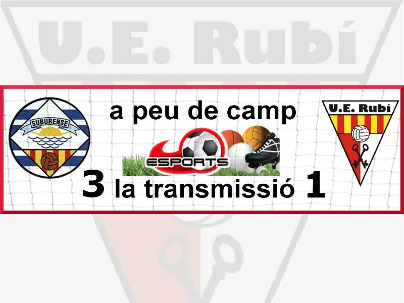 JORNADA 33: CF Suburense - UE Rubí