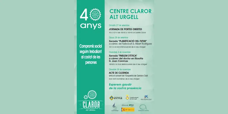 El Centre Claror celebra el seu 40è aniversari amb diversos actes