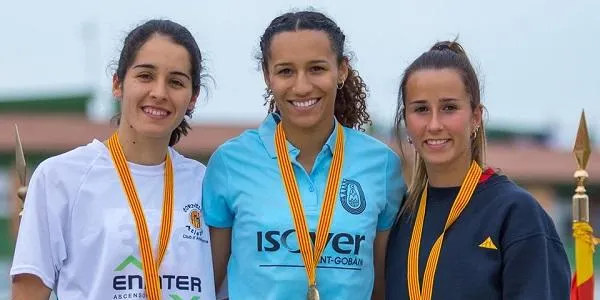 Andrea Trapé, medalla de bronze en salt de llargada en el Campionat de Catalunya sub23