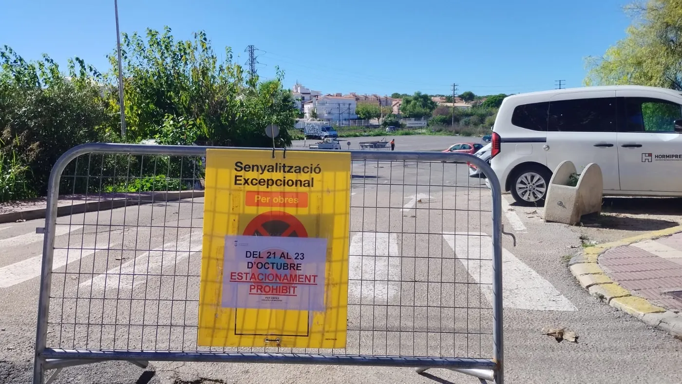 Tancat l'aparcament dissuassiu del passeig de la Sort fins divendres