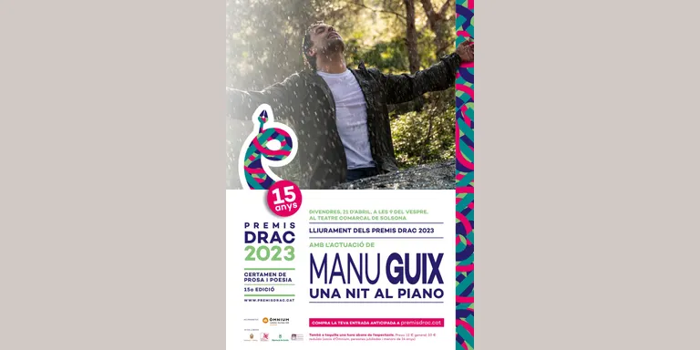 Manu Guix protagonitzarà l'actuació musical dels Premis Drac