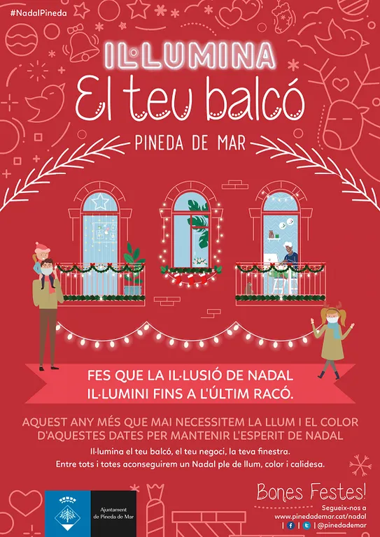 L'Ajuntament de Pineda anima a la ciutadania a «il·luminar el Nadal»